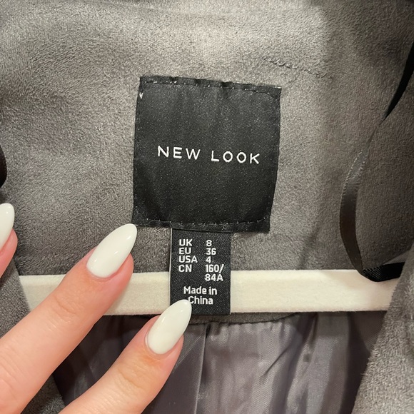 Grey suede jacket - Picture 3 of 4